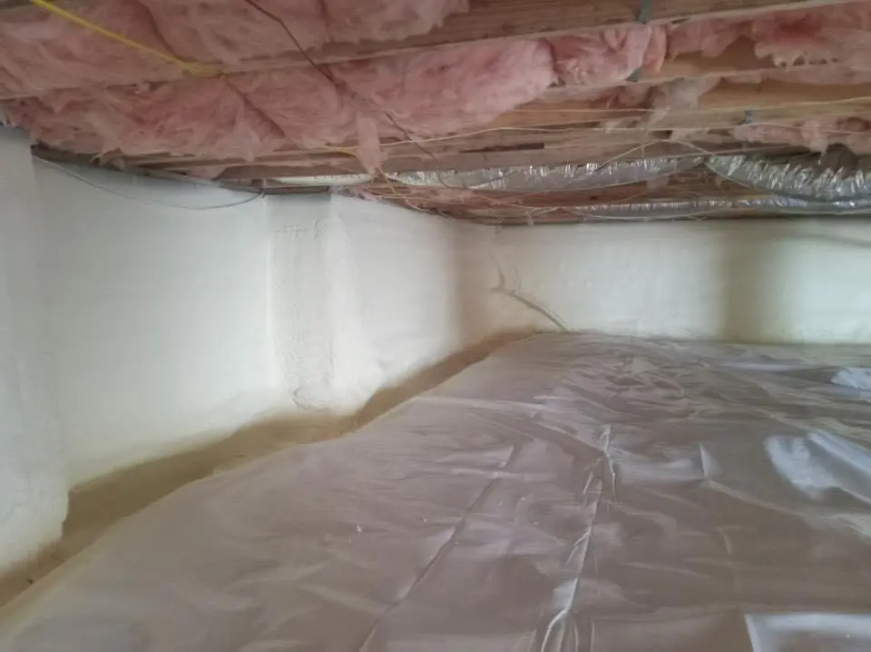 Crawl space encapsulation with closed-cell spray foam for Roof Maintenance in Warren